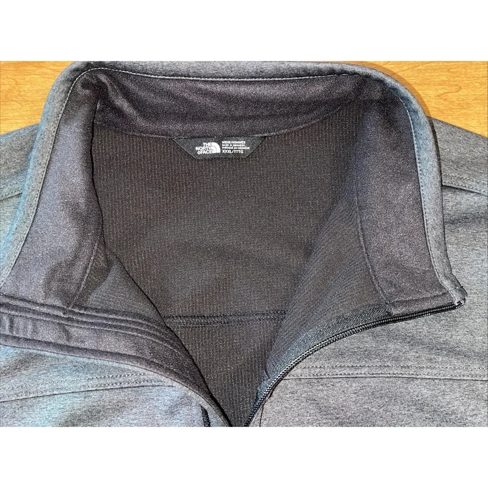 The North Face Windwall Vest Men 3XL Gray Heather Full Zip Pockets Hiking Preppy